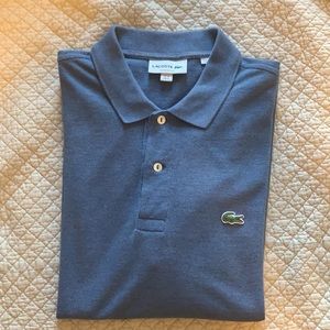Men’s Blue Lacoste Polo in medium